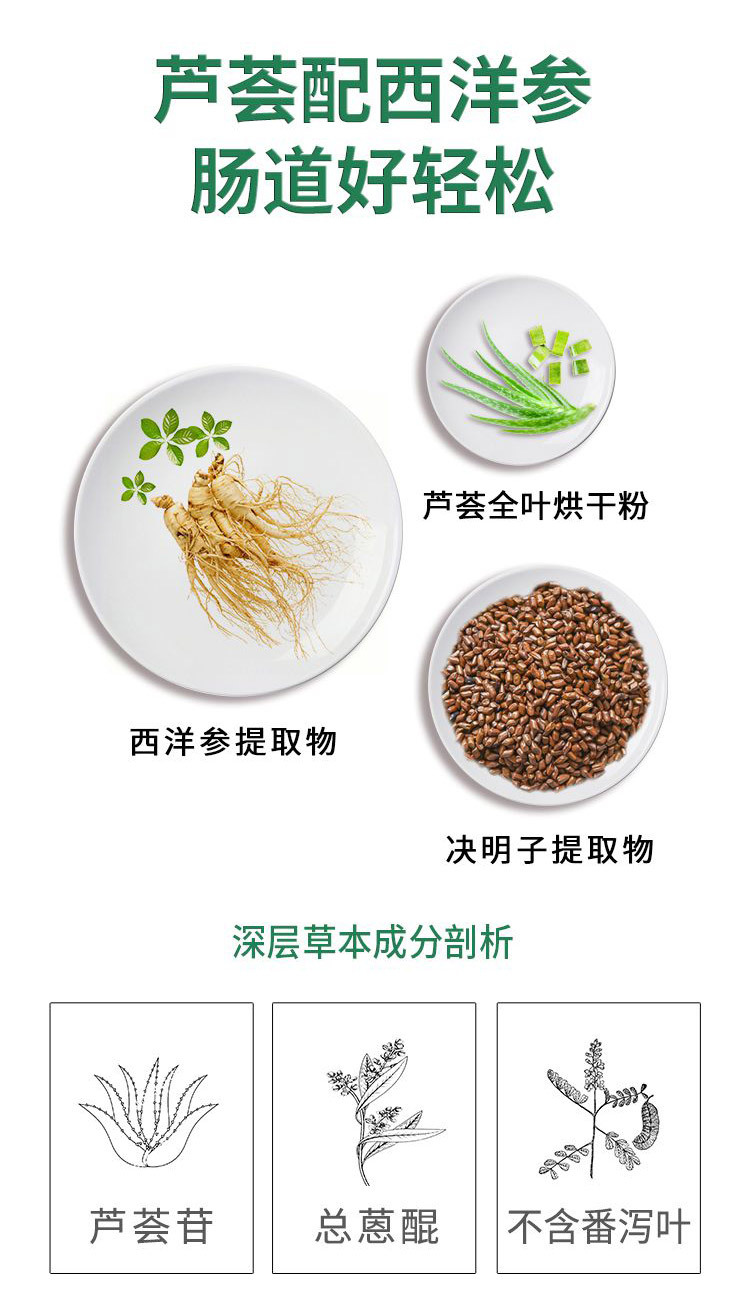 芦荟配西洋参，植物提取